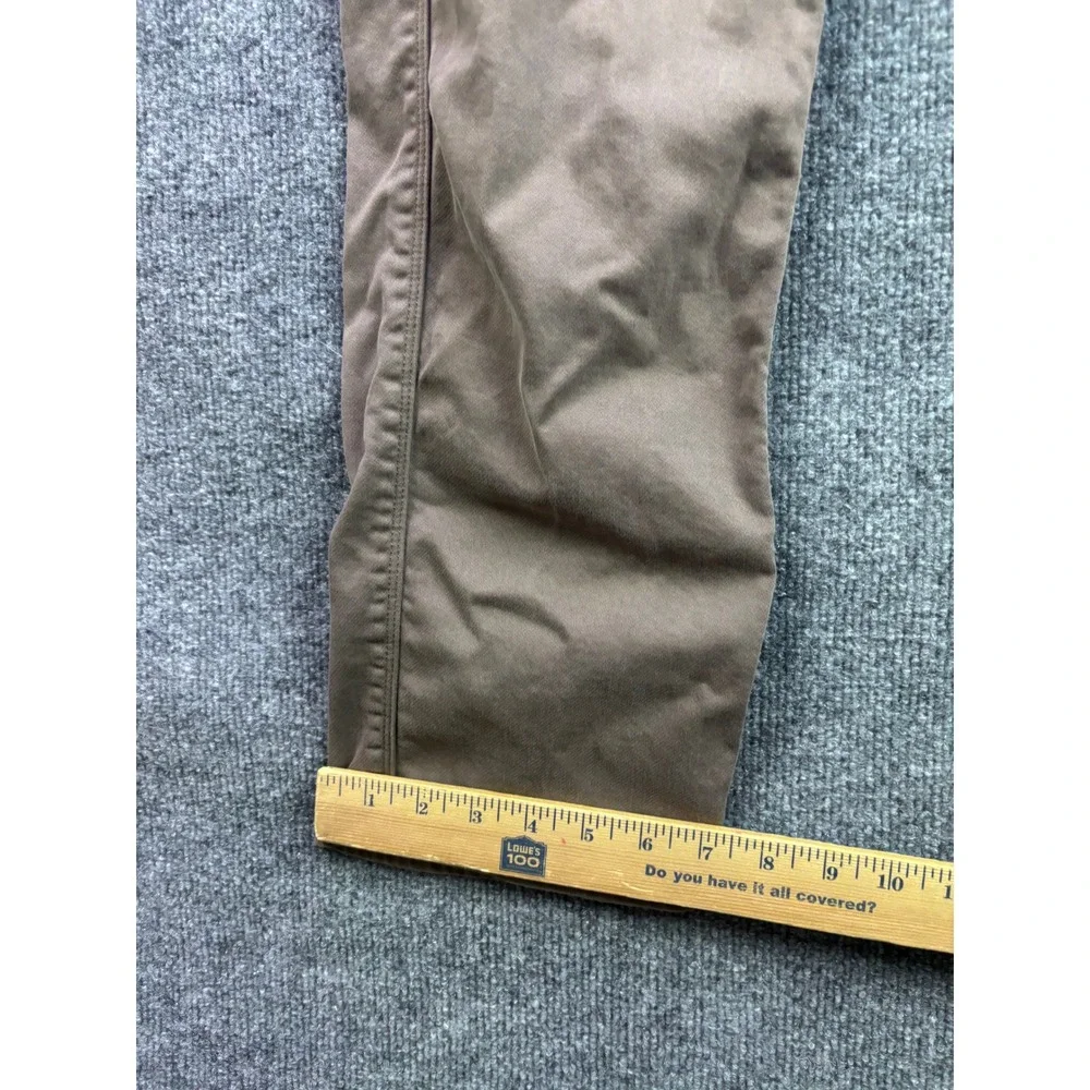 DU/ER Performance Denim Pants Mens 32 Brown Slim Straight Stretch 6641